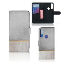 Alcatel 1S 2020 | Book Style Case | Wood Concrete