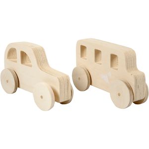 Creativ Company Houten auto&apos;s, 2st.