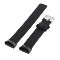 Nylon polsband horloge band voor Fitbit charge 3 (marineblauw)
