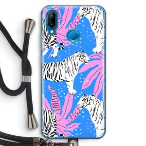 Tijger: Huawei P20 Lite Transparant Hoesje met koord