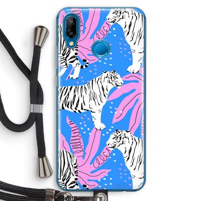 Tijger: Huawei P20 Lite Transparant Hoesje met koord