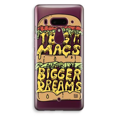 Big Macs Bigger Dreams: HTC U12+ Transparant Hoesje