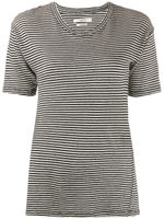 MARANT ÉTOILE t-shirt long à rayures - Noir