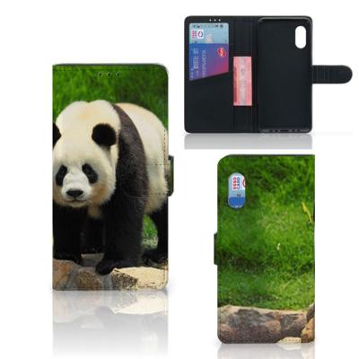 Samsung Xcover Pro | Telefoonhoesje | Met pasjeshouder | Panda