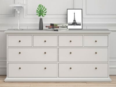 Dressoir PARISA 8 lades wit Dressoir PARISA 8 lades wit