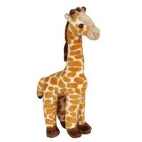 Pluche gevlekte giraffe knuffel 23 cm speelgoed - thumbnail