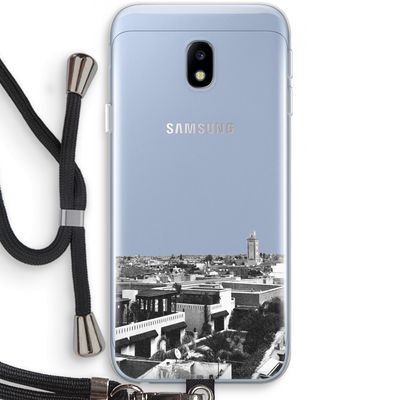 Marrakech Skyline : Samsung Galaxy J3 (2017) Transparant Hoesje met koord