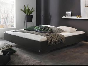 Bed IXANA 160x200 cm metaalgrijs zonder hoofdeinde