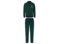LIVERGY Heren fleece huispak (Groen, M)