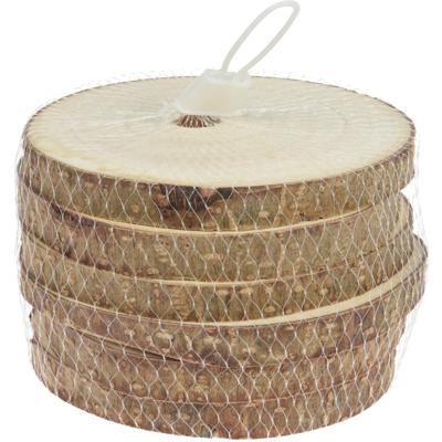 Houten decoratie boomschijven / boomschijfjes - onderzetters - 6x stuks - D11 cm