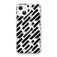 Zwarte vegen: iPhone 13 Transparant Hoesje