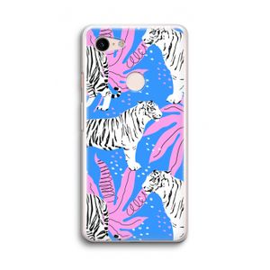Tijger: Google Pixel 3 Transparant Hoesje