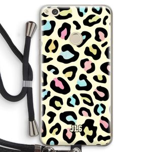 Leopard pattern: Huawei Ascend P8 Lite (2017) Transparant Hoesje met koord