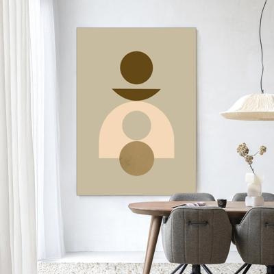 Urban Cotton Wandkleed 'Forma 4 Beige' 145 x 190cm in Frame - black