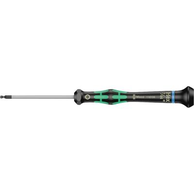 Wera 2052 Elektronica en fijnmechanica Inbusschroevendraaier Sleutelbreedte (metrisch): 2.8 mm Sleutelbreedte (inch): 7/64 inch Koplengte: 60 mm Afmeting,