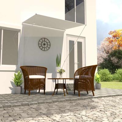 VidaXL Luifel uittrekbaar 150x150 cm crème