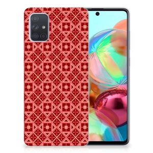 Samsung Galaxy A71 TPU bumper Batik Rood