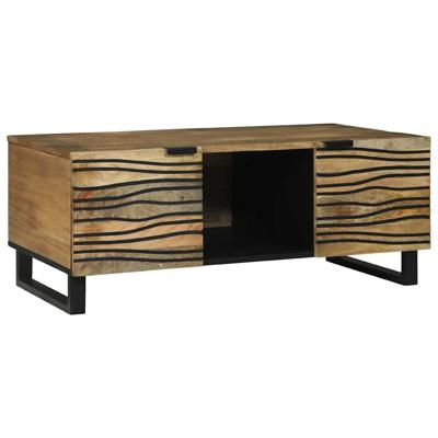 Salontafel Bruin en zwart 100 x 54 x 40 cm