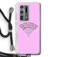 Home Is Where The Wifi Is: Huawei P40 Pro Plus Transparant Hoesje met koord
