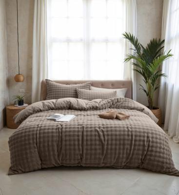 Sleeptime Pompom Taupe 200 x 220 cm