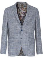 ETRO blazer à motif pied-de-poule - Bleu - thumbnail