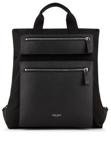 Giorgio Armani logo-stamp backpack - Noir