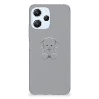 Xiaomi Redmi 12 4G Telefoonhoesje met Naam Grijs Baby Olifant