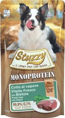 Stuzzy Monoprotein graanvrij hondenvoer kalf & snijbiet 150g