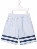 Gucci Kids short à détails rayés - Bleu