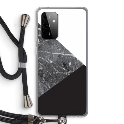 Combinatie marmer: Samsung Galaxy A72 5G Transparant Hoesje met koord