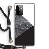 Combinatie marmer: Samsung Galaxy A72 5G Transparant Hoesje met koord