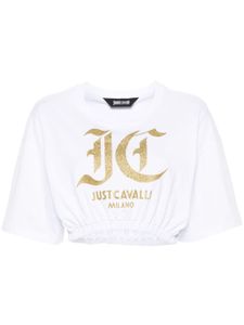 Just Cavalli t-shirt en coton à logo imprimé - Blanc