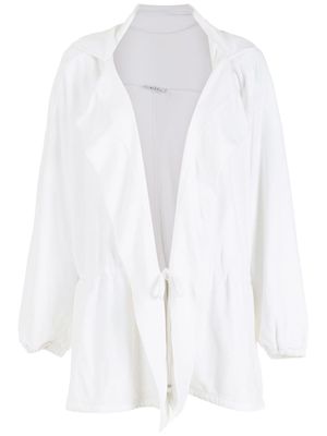 Amir Slama veste à capuche souple - Blanc