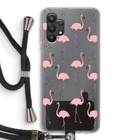 Anything Flamingoes: Samsung Galaxy A32 5G Transparant Hoesje met koord