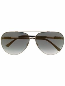 Jimmy Choo Eyewear lunettes de soleil Gray à monture pilote - Marron