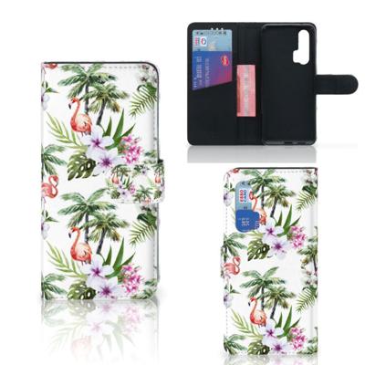 Honor 20 Pro | Telefoonhoesje | Met pasjeshouder | Flamingo Palms