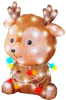 Lumineo LED kerstfiguur acryl rendier