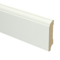 MDF Eigentijdse plint 70x15 voorgelakt RAL9010 - lengte 240cm