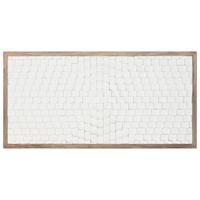 Hoofdbord Home ESPRIT Wit Natuurlijk 180 X 5 X 90 CM