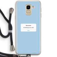 Reminder: Samsung Galaxy J6 (2018) Transparant Hoesje met koord
