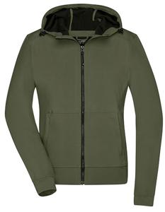 James & Nicholson JN1145 Ladies´ Hooded Softshell Jacket - /Olive/Camouflage - XS