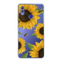 Sunflower and bees: Honor Note 10 Transparant Hoesje