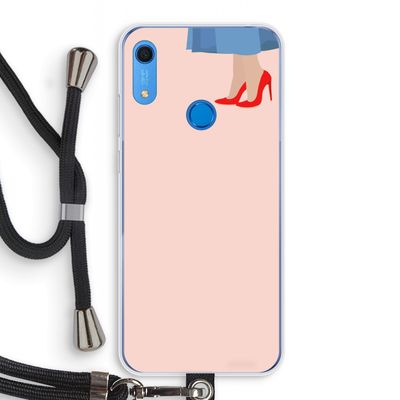 High heels: Huawei Y6s Transparant Hoesje met koord