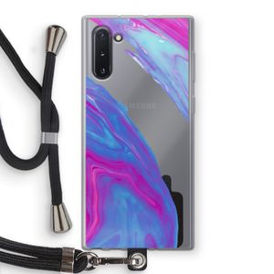 Zweverige regenboog: Samsung Galaxy Note 10 Transparant Hoesje met koord
