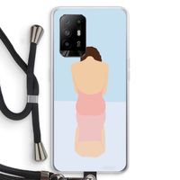 Mirror: Oppo A94 5G Transparant Hoesje met koord