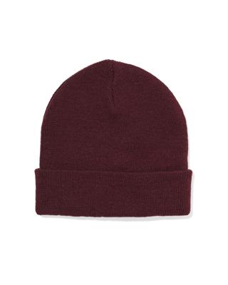 051 Heren Beanie Bordeaux