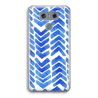 Blauwe pijlen: LG G6 Transparant Hoesje