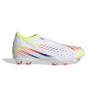 adidas Predator Edge .3 Laceless FG Al Rihla - Wit/Geel/Blauw Kinderen - thumbnail