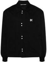 Palm Angels monogram-embroidered bomber jacket - Noir - thumbnail