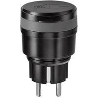 KlikAanKlikUit compacte stekker voor buiten schakelaar (zwart)